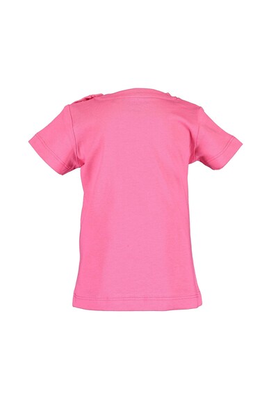 Blue Seven Tricou cu animale, Fucsia/Galben Fete