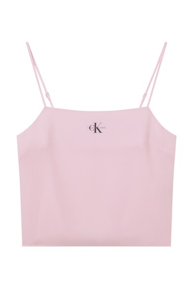 CALVIN KLEIN JEANS Top de satin cu imprimeu logo Femei