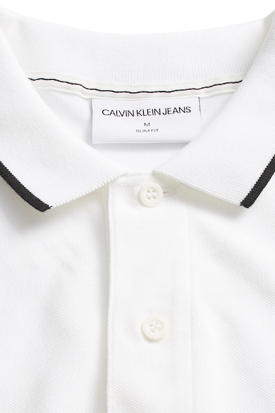 CALVIN KLEIN JEANS Tricou polo din amestec de bumbac organic Barbati