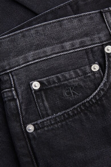 CALVIN KLEIN JEANS Blugi cu croiala conica si aspect decolorat4 Barbati