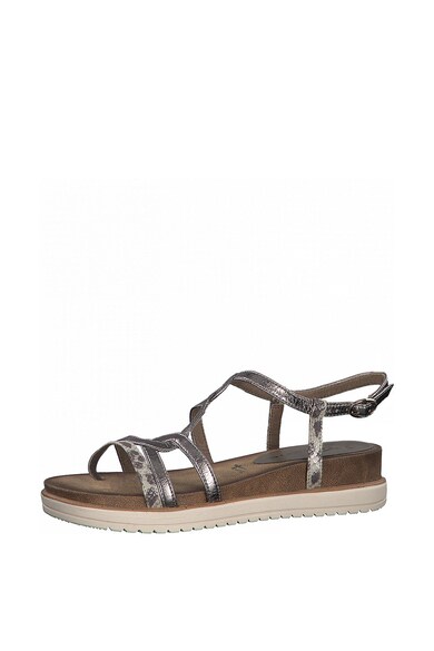 Tamaris Sandale wedge de piele ecologica Femei