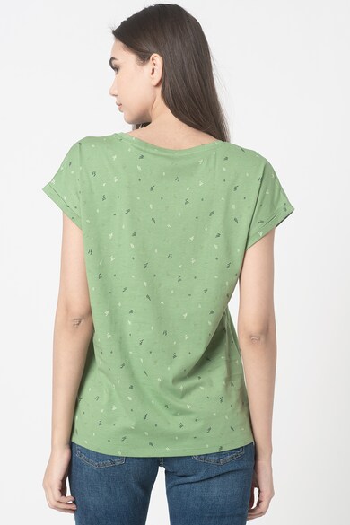 Esprit Tricou de bumbac organic cu mansete pliabile Femei