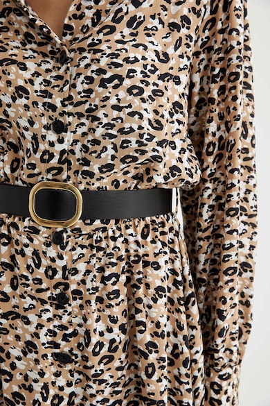 DeFacto Rochie tip camasa cu animal print Femei