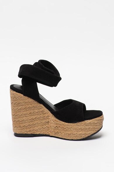 Tosca Blu Sandale tip espadrile wedge de piele intoarsa Opale Femei