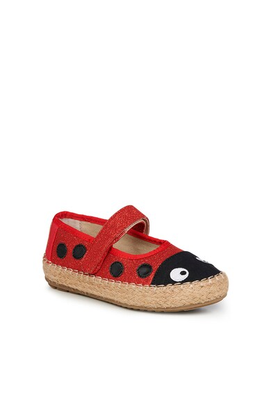 Emu Pantofi loafer cu inchidere velcro si insertii stralucitoare Ladybird Nest Fete