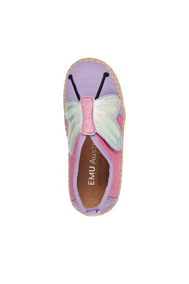 Emu Pantofi loafer cu model fluture Butterfly Nest, Mov/Roz, Fete