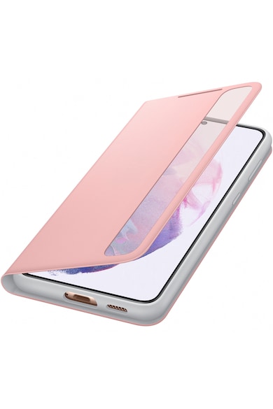 Samsung Husa de protectie  Smart Clear View Cover pentru Galaxy S21 Plus, Pink Femei