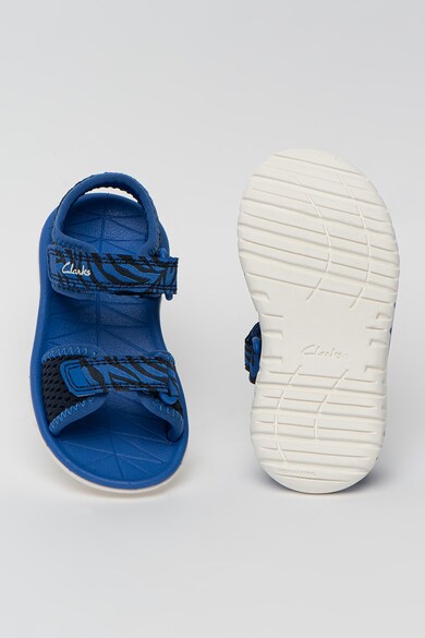 Clarks Sandale cu calapod lat si velcro Surfing Tide Fete