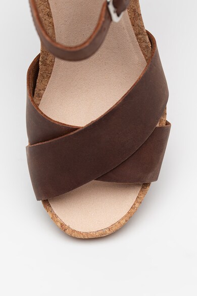 Clarks Sandale wedge de piele Flex Sun Femei