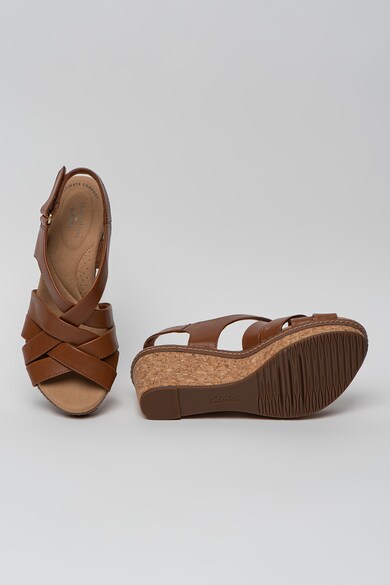 Clarks Sandale wedge de piele Annadel Reyna Femei