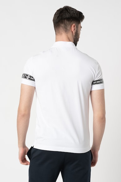 EA7 Tricou polo cu benzi logo Barbati