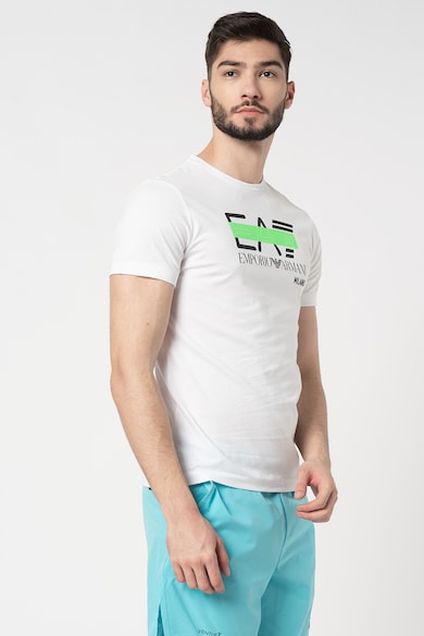 EA7 Tricou din bumbac cu imprimeu logo Barbati