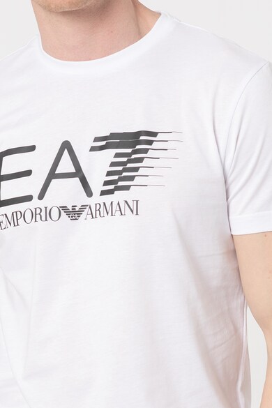 EA7 Tricou cu decolteu la baza gatului si imprimeu logo Barbati