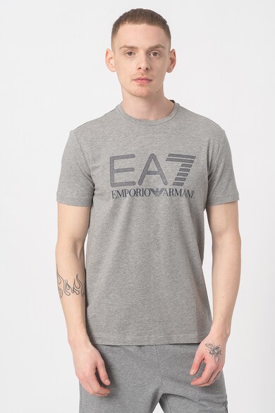 EA7 Tricou cu decolteu la baza gatului si imprimeu logo Barbati