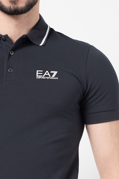 EA7 Тениска от пике с яка и лого Мъже