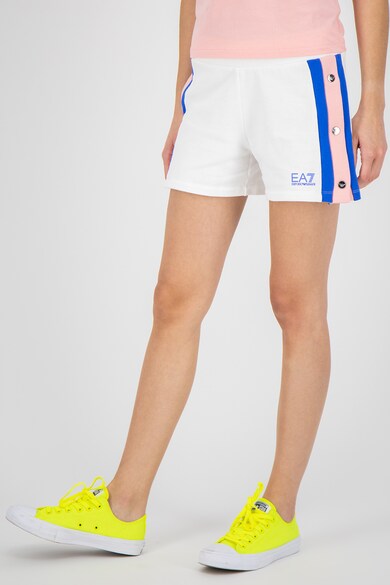 EA7 Pantaloni scurti cu benzi laterale contrastante Femei
