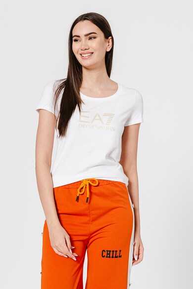 EA7 Kerek nyakú póló logóval női