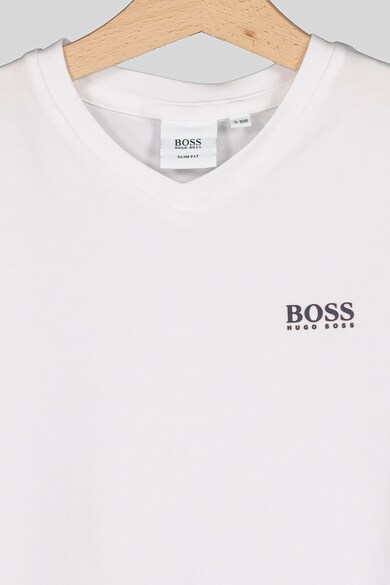 BOSS Tricou cu decolteu en coeur si logo Baieti