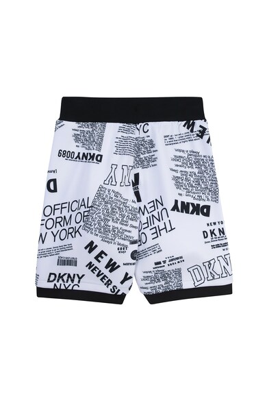 DKNY Pantaloni scurti cu imprimeu text si logo Baieti