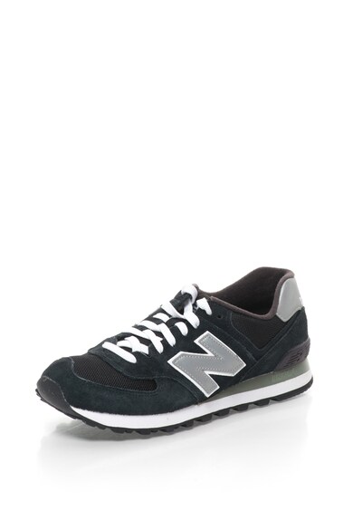 New Balance Pantofi sport de piele intoarsa cu insertii de plasa 574 Barbati