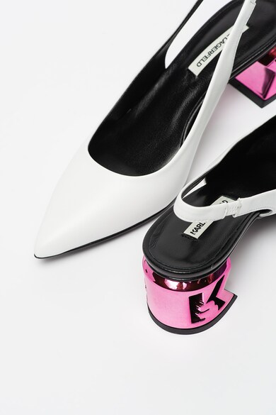 Karl Lagerfeld Pantofi slingback de piele K-Blok Femei