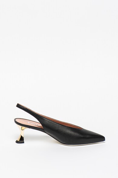 Pollini Pantofi slingback de piele cu varf ascutit Femei