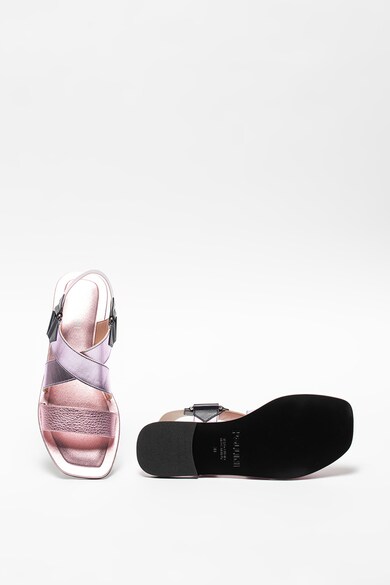 Pollini Sandale slingback cu aspect metalizat Femei