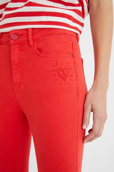 DESIGUAL Blugi crop skinny Femei