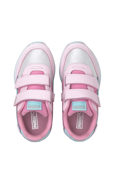 Puma Pantofi sport cu model colorblock si velcro Future Rider Unicorn Fete