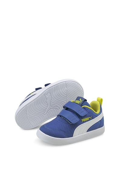 Puma Pantofi sport de plasa tricotata cu velcro Courtflex v2 Baieti