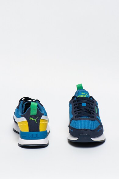 Puma Pantofi cu insertii de plasa si model colorblock, pentru alergare R78 Baieti