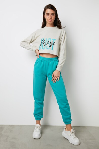 Trendyol Set de bluza sport crop si pantaloni sport Femei