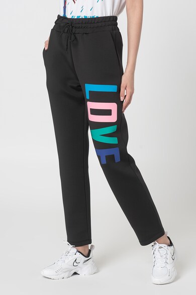 Love Moschino Pantaloni sport cu imprimeu logo Femei