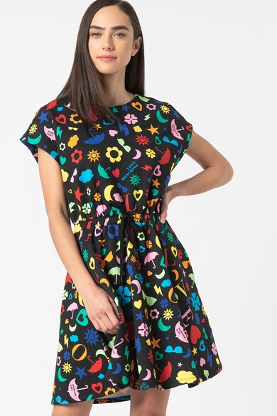 Love Moschino Rochie evazata cu diverse modele Femei