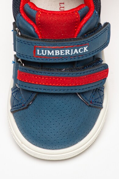 Lumberjack Pantofi sport de piele ecologica cu velcro Baieti