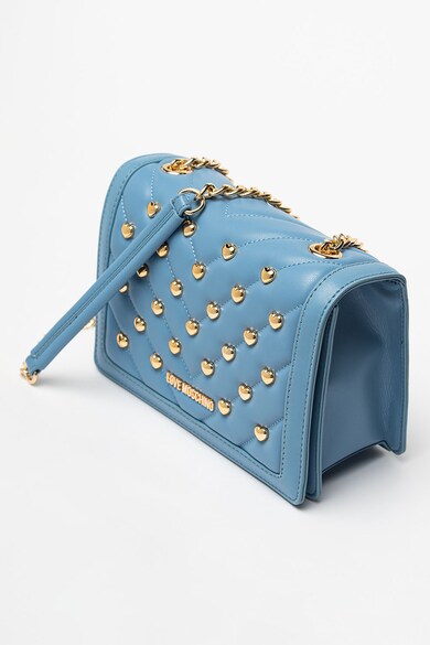 Love Moschino Geanta din piele ecologica cu bareta de umar si aplicatii cu nituri Love And Studs Femei