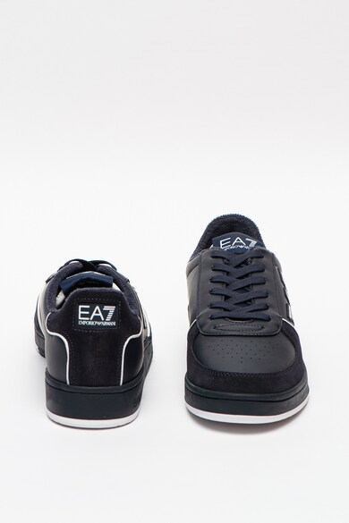 EA7 Pantofi sport unisex cu garnituri din piele intoarsa Femei