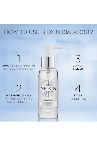 Nioxin Tratament intensiv  3D Intensive Diaboost Hair Thickening pentru par subtire, 100 ml Femei