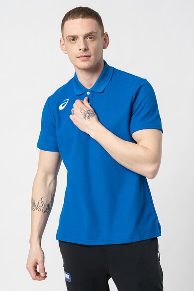 Asics Tricou polo din material pique cu imprimeu Barbati