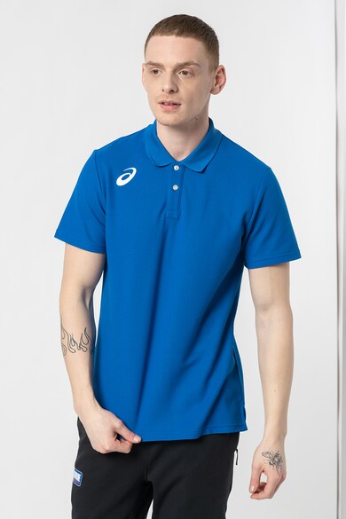 Asics Tricou polo din material pique cu imprimeu Barbati