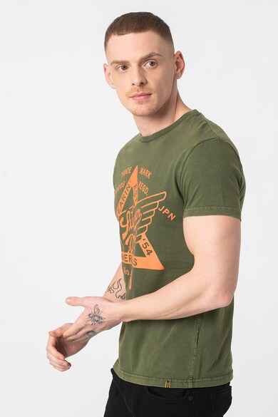 SUPERDRY Tricou din bumbac cu imprimeu Copper Label Barbati