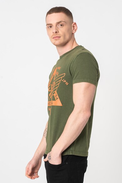 SUPERDRY Памучна тениска Copper Label с щампа Мъже