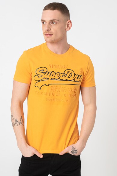 SUPERDRY Тениска с овално деколте и лого Мъже