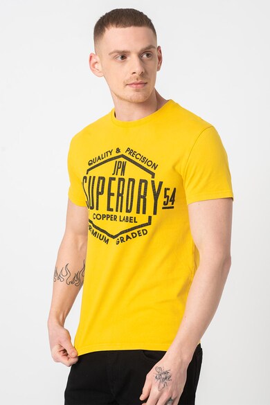 SUPERDRY Tricou din bumbac cu imprimeu Copper Label Barbati