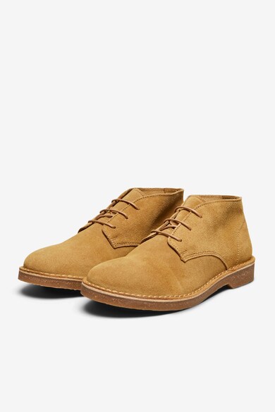 Selected Homme Ghete chukka de piele intoarsa Barbati