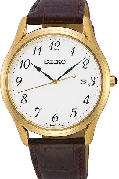 Seiko Ceas quartz cu o curea de piele Barbati