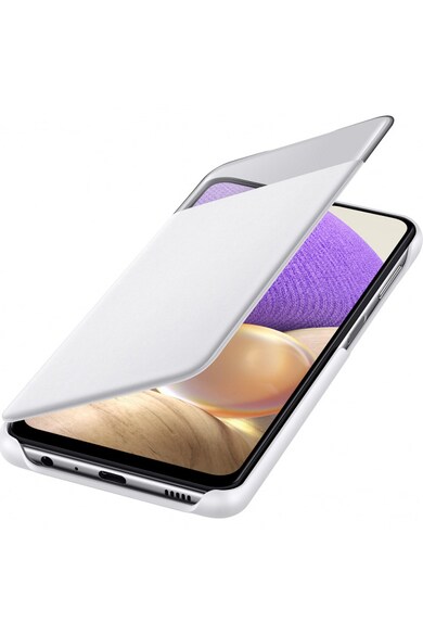 Samsung Husa de protectie  Smart S View Wallet Cover pentru Galaxy A32 (5G), White Femei