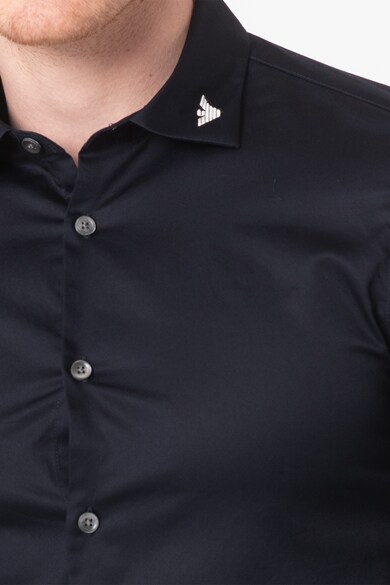 Emporio Armani Риза по тялото с бродирано лого Мъже