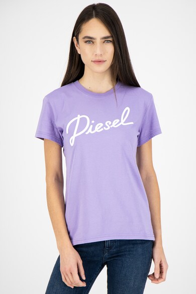 Diesel Tricou de jerseu cu imprimeu logo contrastant T-Sully Femei