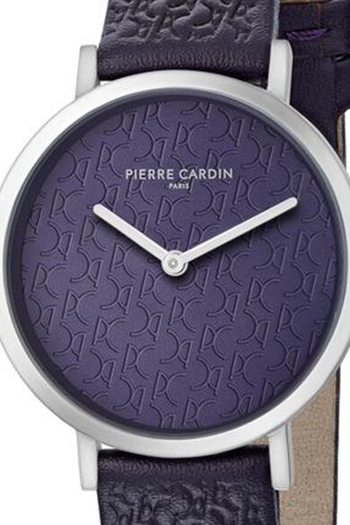 Pierre Cardin Ceas analog rotund cu model monograma stantat Femei